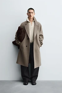 RELAXED FIT WOOL COAT