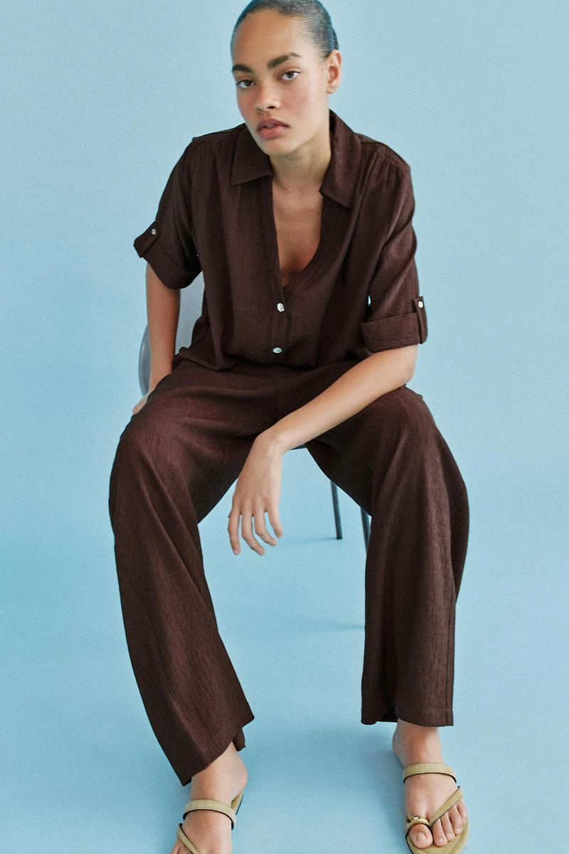 CHEMISE FLUIDE À MANCHES COURTES