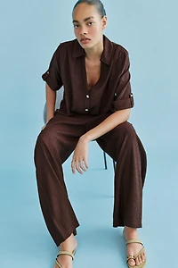 CHEMISE FLUIDE À MANCHES COURTES