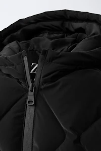 LIGHTWEIGHT RUBBERIZED PUFFER COAT