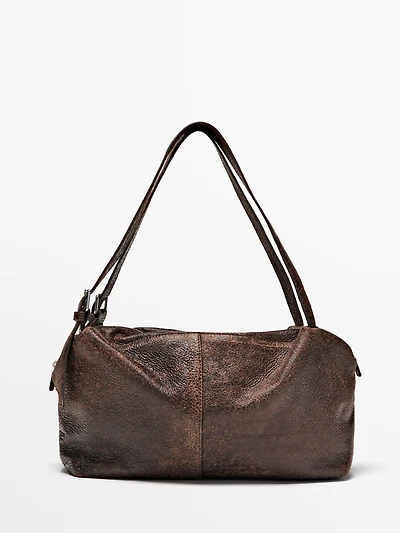 Nappa leather satchel bag