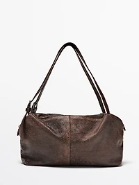 Grand sac satchel en cuir nappa