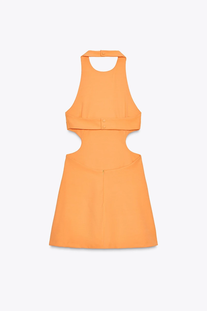 HALTER CUT OUT MINI DRESS