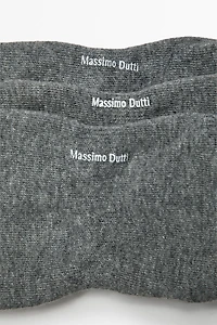 Pack of 3 pairs no-show cotton blend socks