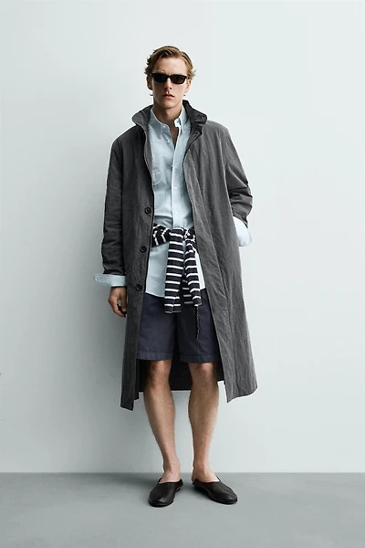 TRENCH LÉGER EFFET DÉLAVÉ AARON LEVINE X ZARA
