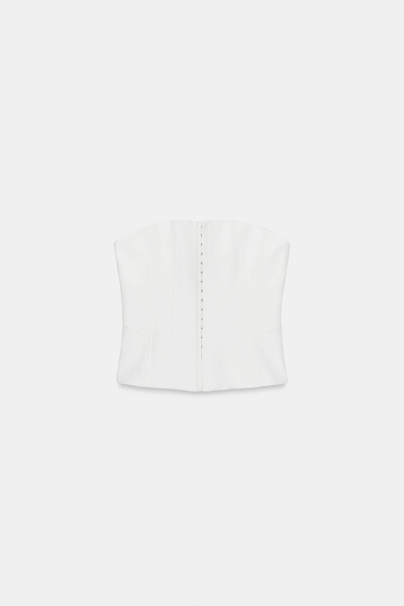 STRAPLESS CORSET TOP