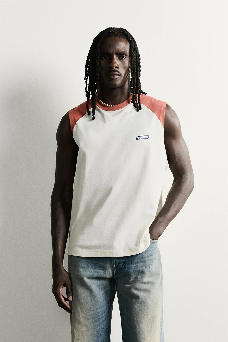 DÉBARDEUR COLOR BLOCK PUKAS SURF X ZARA