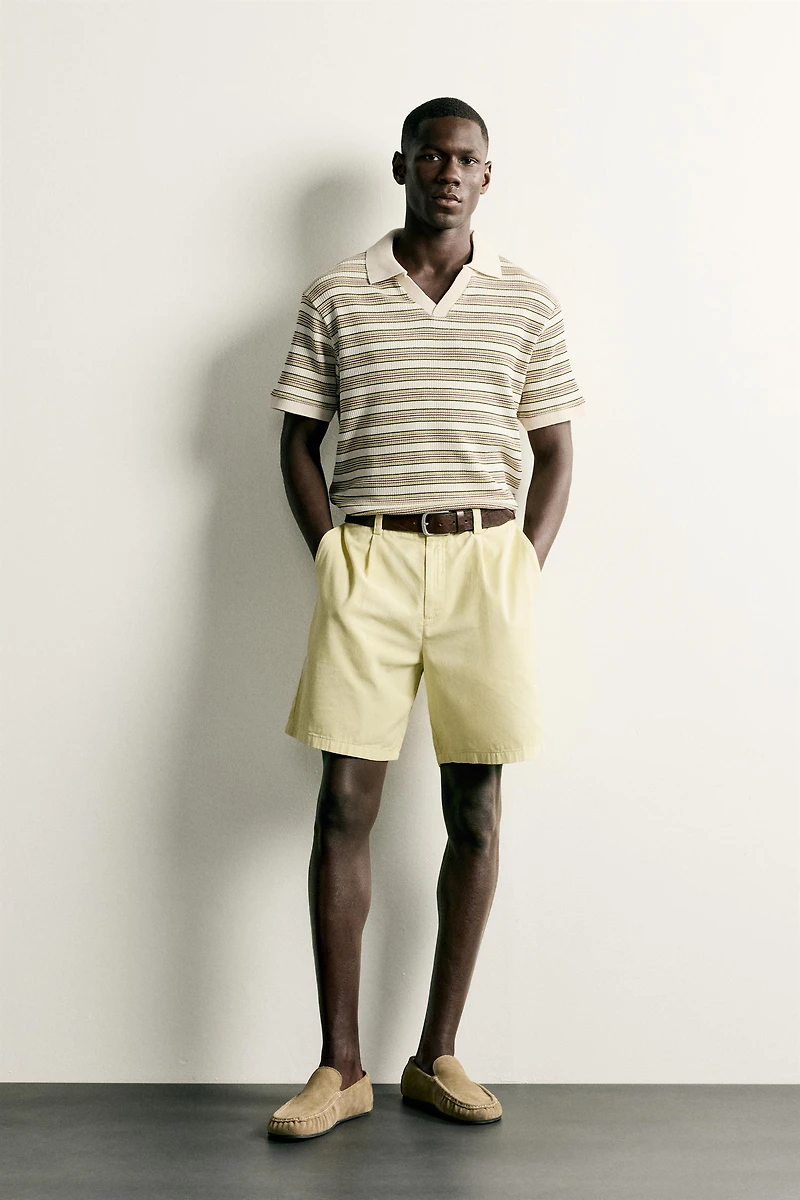 STRIPED REGULAR FIT POLO