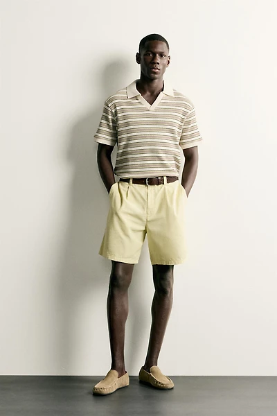 STRIPED REGULAR FIT POLO