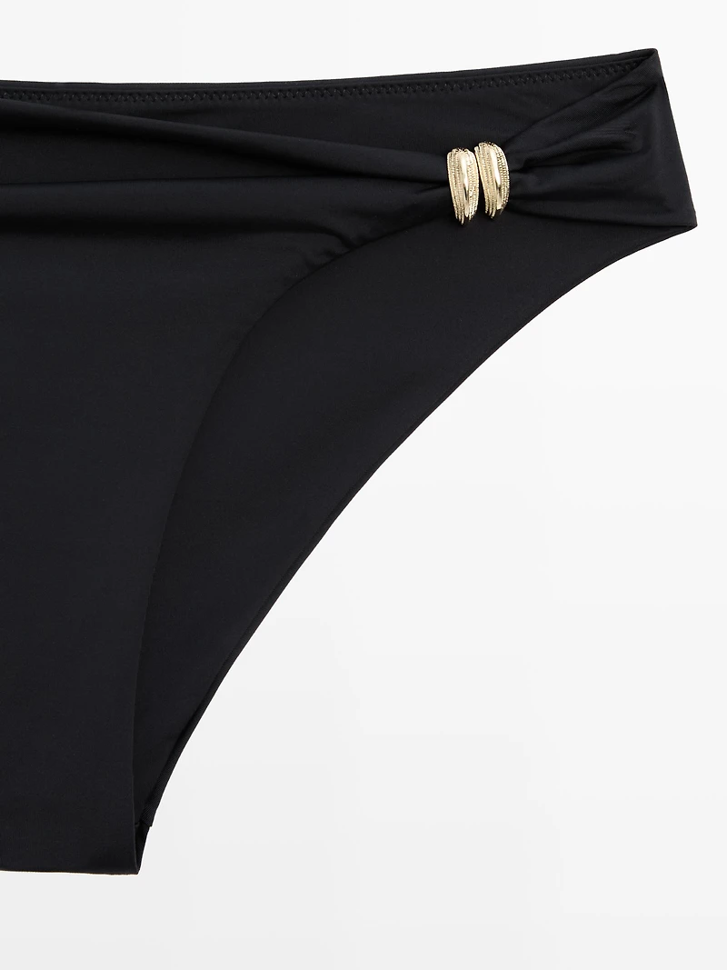 Bikini bottoms with rhinestone detail