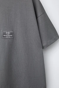 TEXT PRINT T-SHIRT AND BERMUDA SET