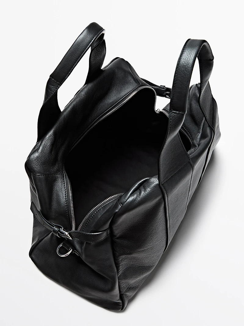 Nappa leather travel bag