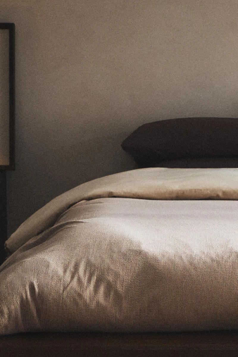 STRIPED SEERSUCKER DUVET COVER