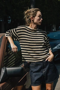 CAPE CUT KNIT SWEATER