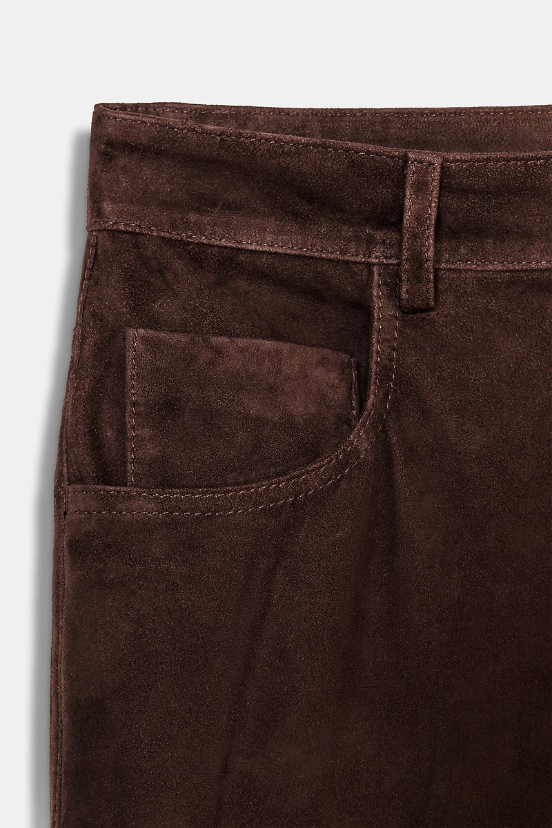 ZW COLLECTION LIMITED EDITION 100% SUEDE PANTS