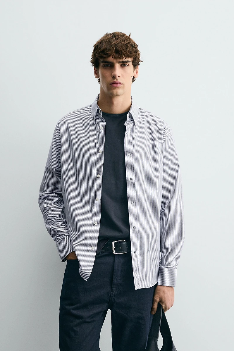 CHEMISE STRUCTURÉE À RAYURES