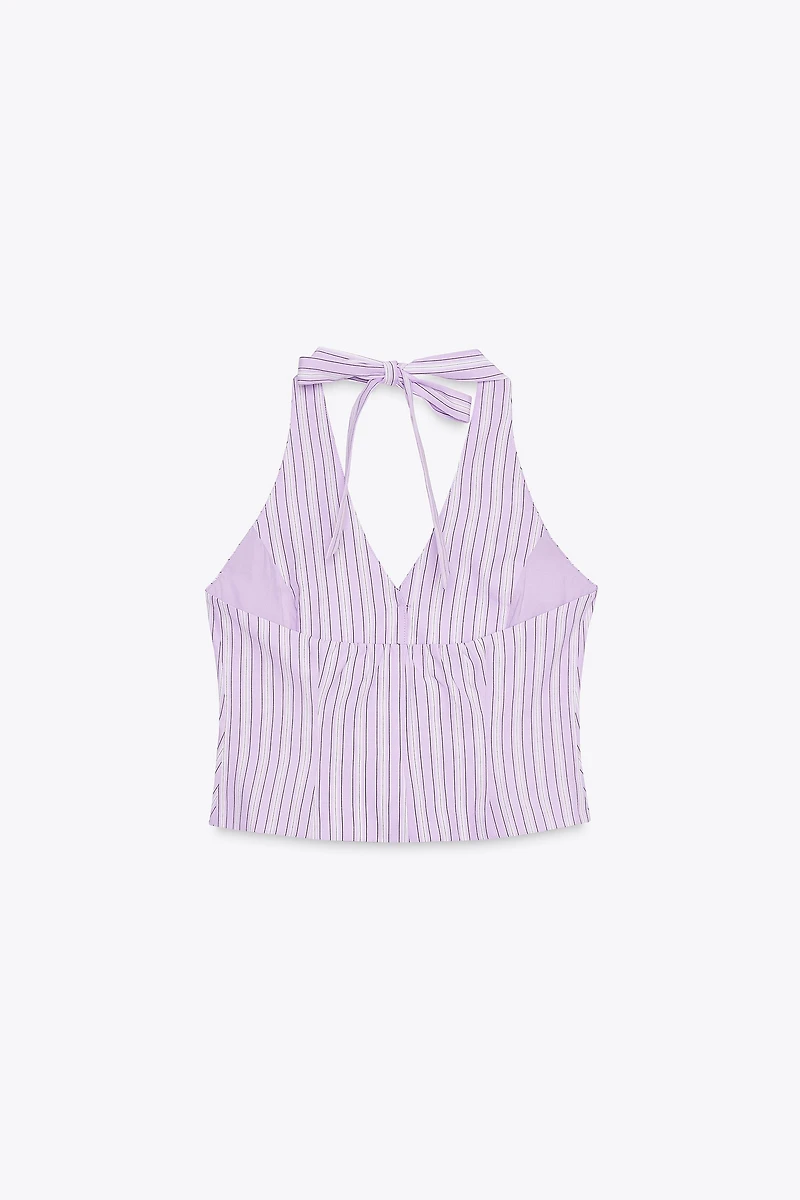 STRIPED VEST TOP