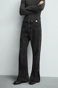 JEAN FLARE FIT FERMETURES ÉCLAIR