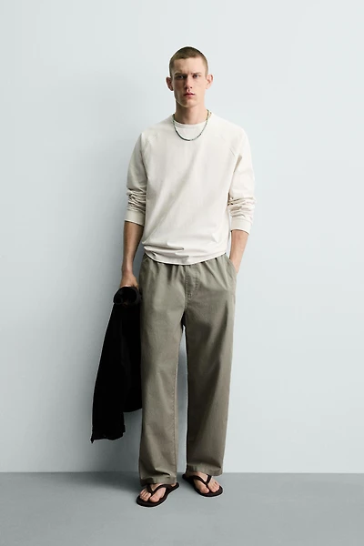 PANTALON RELAXED FIT EN COTON