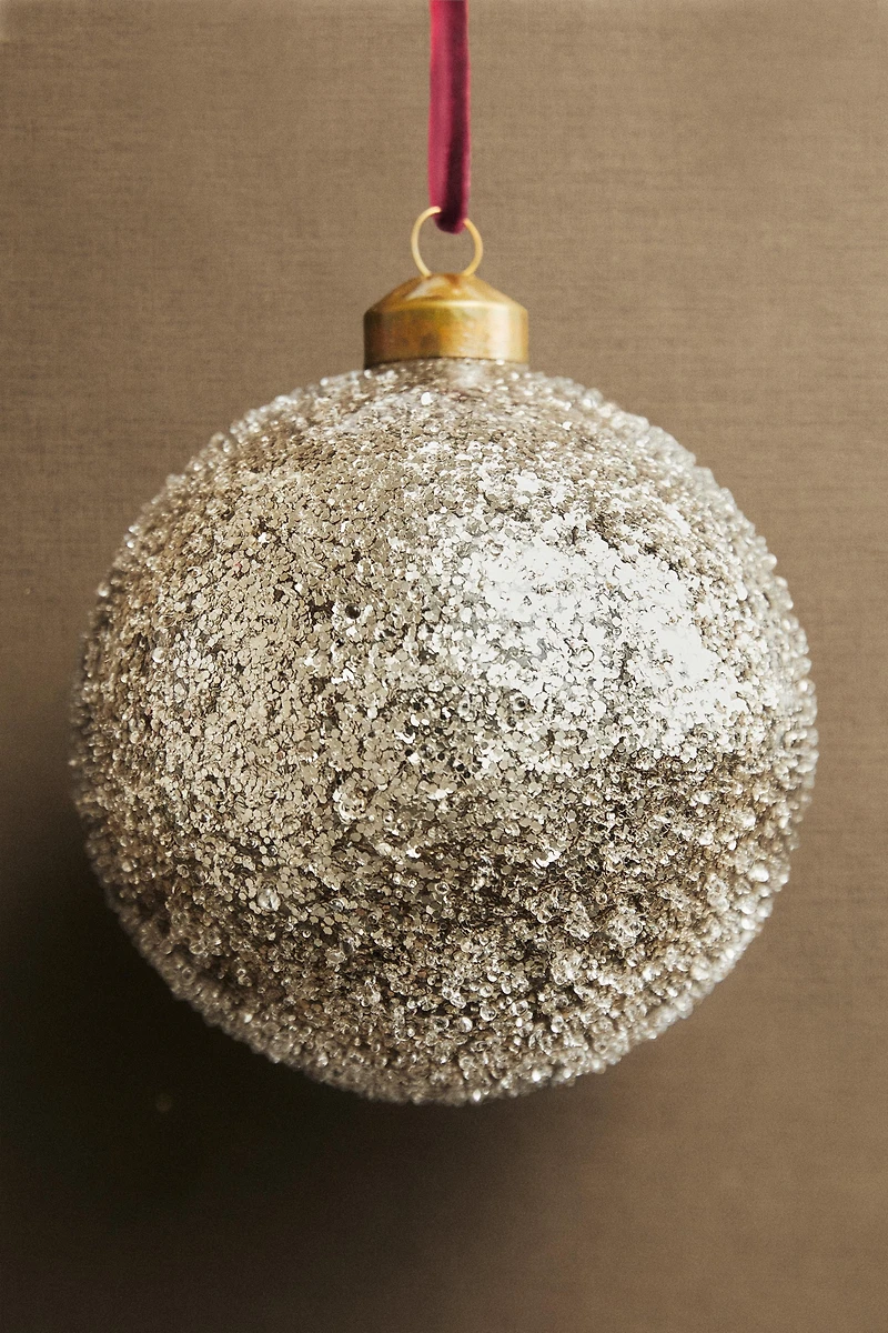 DÉCO SAPIN BOULE PAILLETTES NOËL