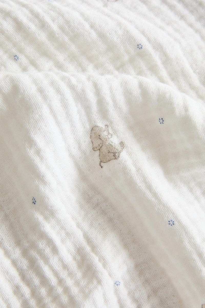 DRAP PLAT ENFANT GAZE ÉLÉPHANT