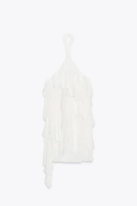 RUFFLED MINI DRESS
