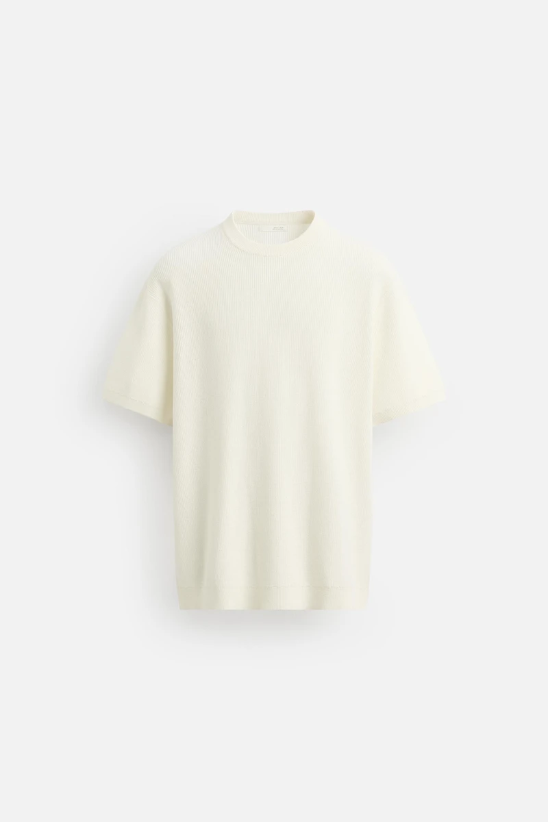 PURL KNIT T-SHIRT