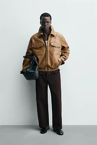 LEATHER POCKET JACKET
