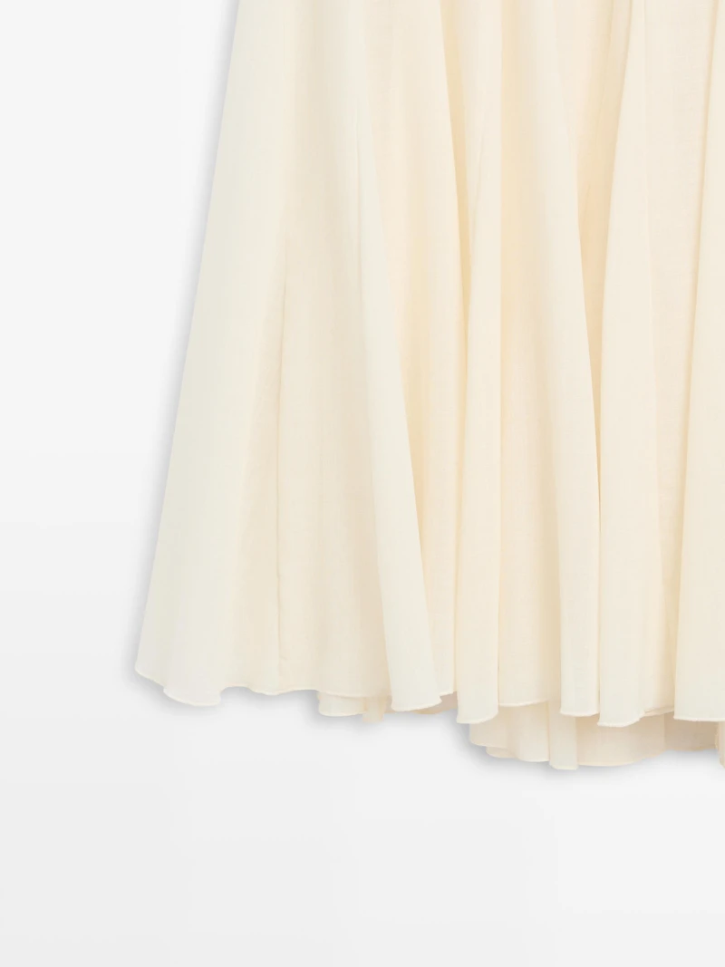 Jupe midi fluide ample - STUDIO