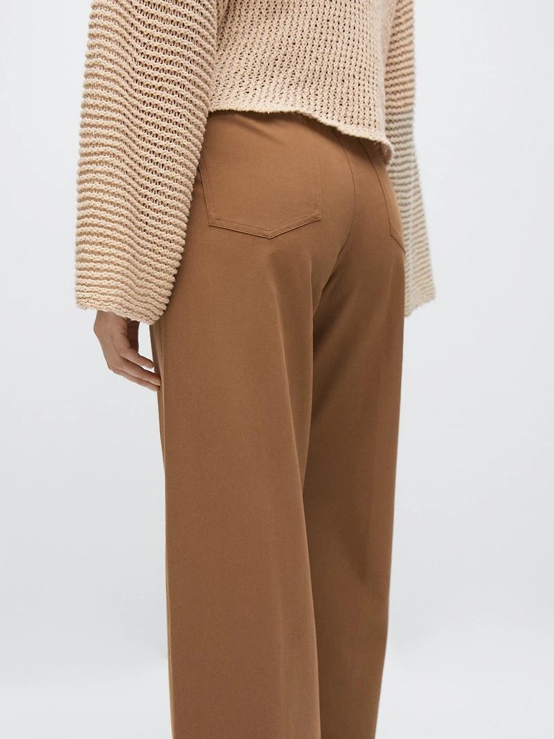 Pantalon flare avec du coton