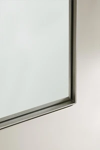 SILVER BORDERED VERTICAL MIRROR