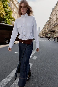 BALLOON POPLIN SHIRT