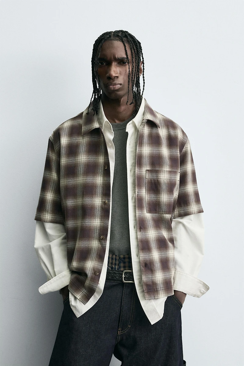 PLAID OVERSHIRT