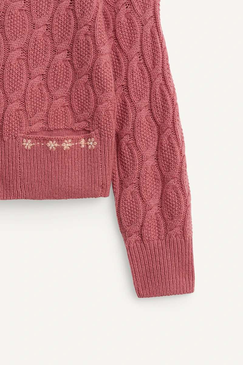 POLO EN MAILLE À MOTIFS 100 % LAINE ÉDITION LIMITÉE