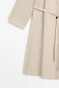 Long flowing trench coat
