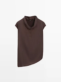 Top asymétrique drapé