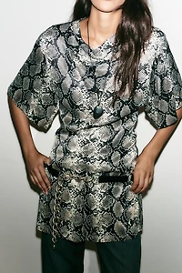ANIMAL PRINT MINI DRESS