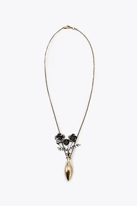 FLOWER METAL NECKLACE
