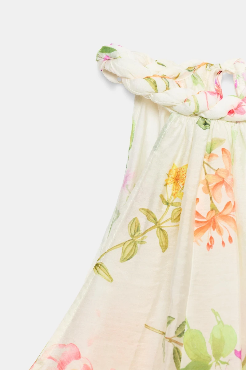 FLORAL PRINT HALTER TOP