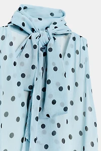 POLKA DOT TIE TOP