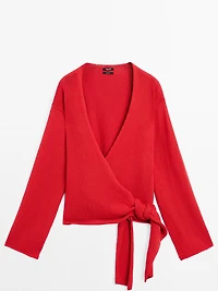 Cardigan ceinture fantaisie
