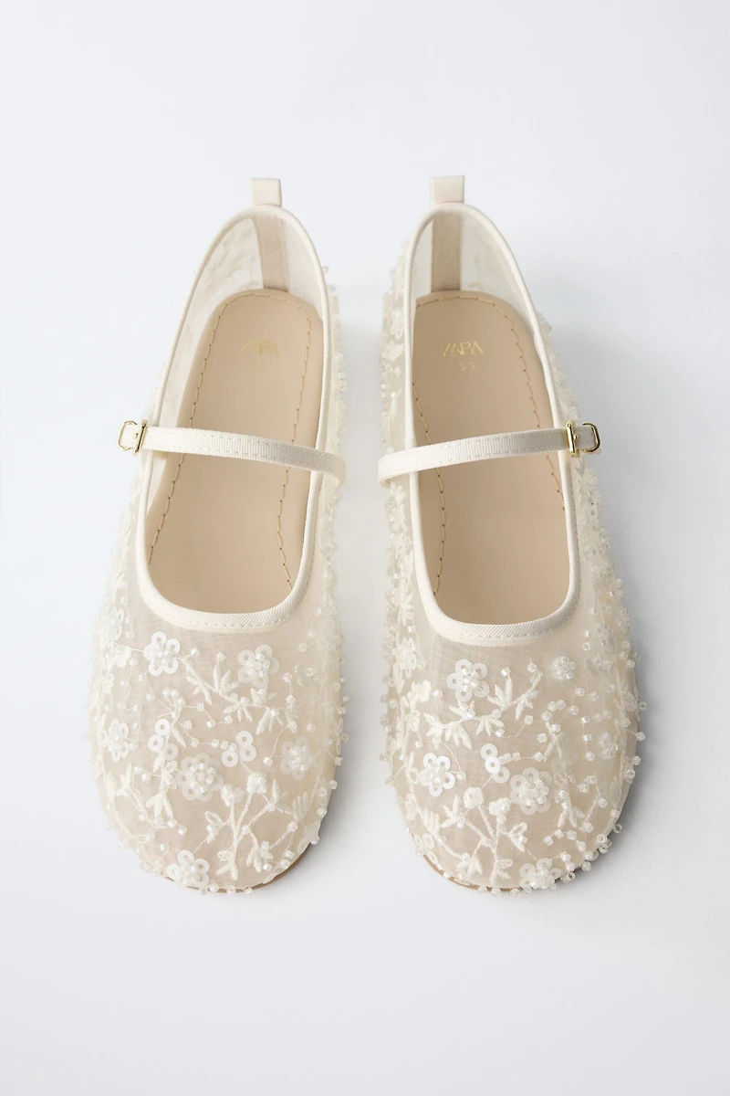 BALLERINES AVEC DÉTAIL PERLES