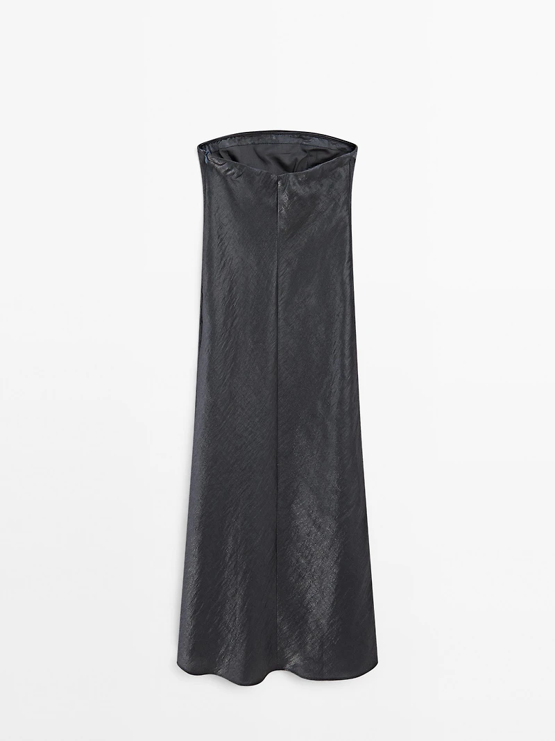 Robe midi fluide bustier