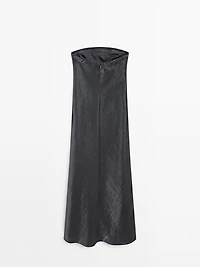 Robe midi fluide bustier