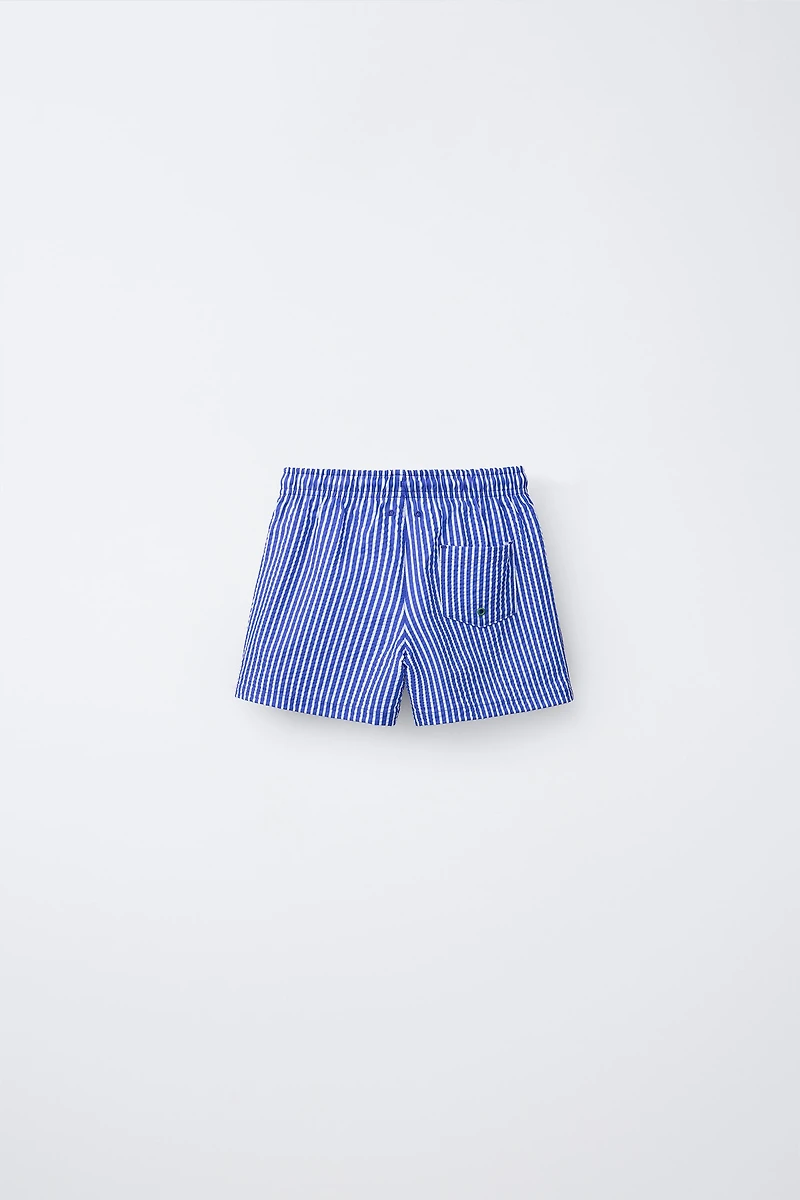 1-6 YEARS/SEERSUCKER SWIM SHORTS