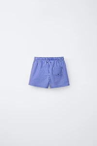 1-6 YEARS/SEERSUCKER SWIM SHORTS