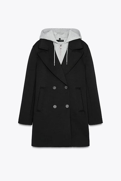 MANTEAU À CAPUCHE BIMATIÈRE