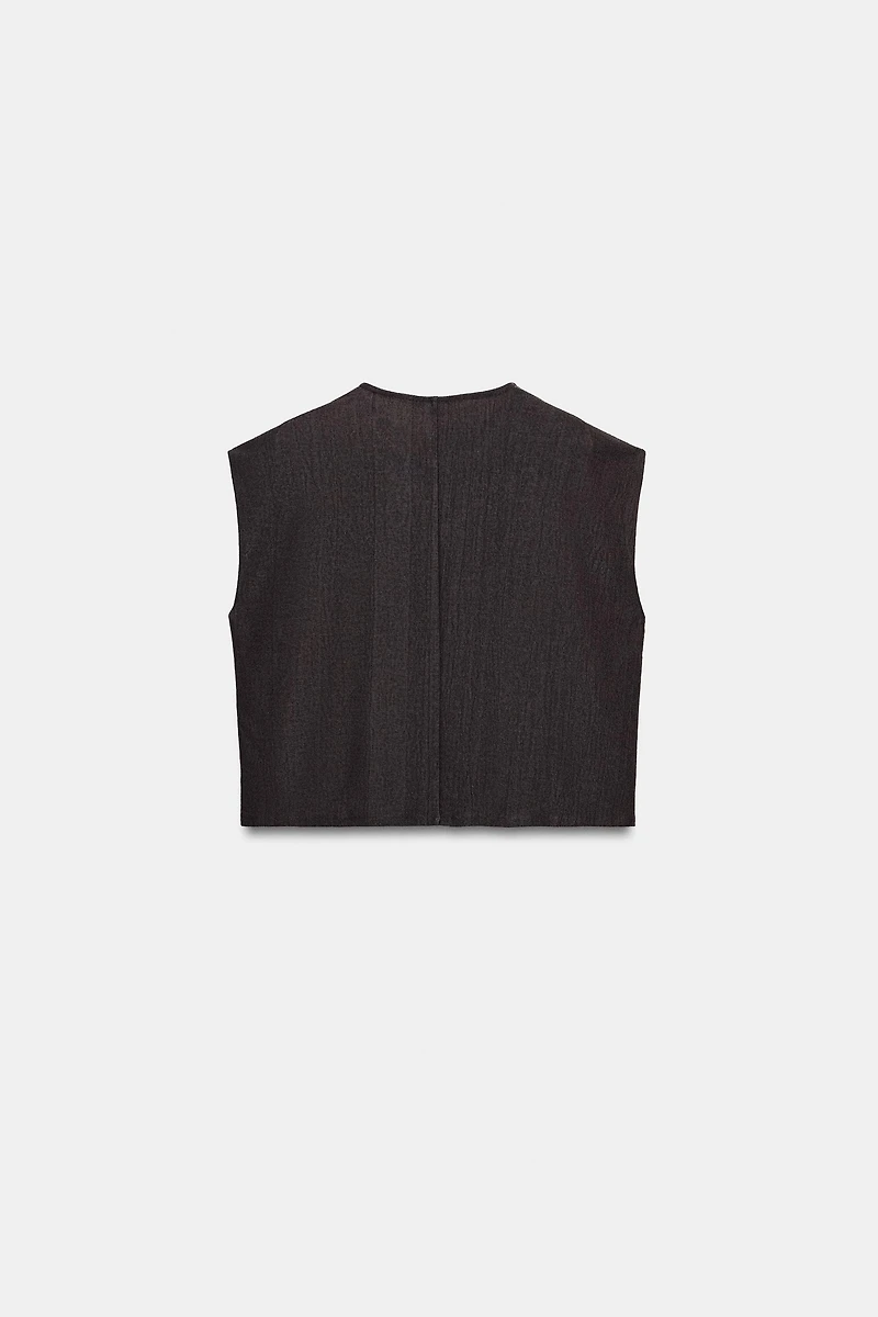 RUSTIC SLEEVELESS TOP