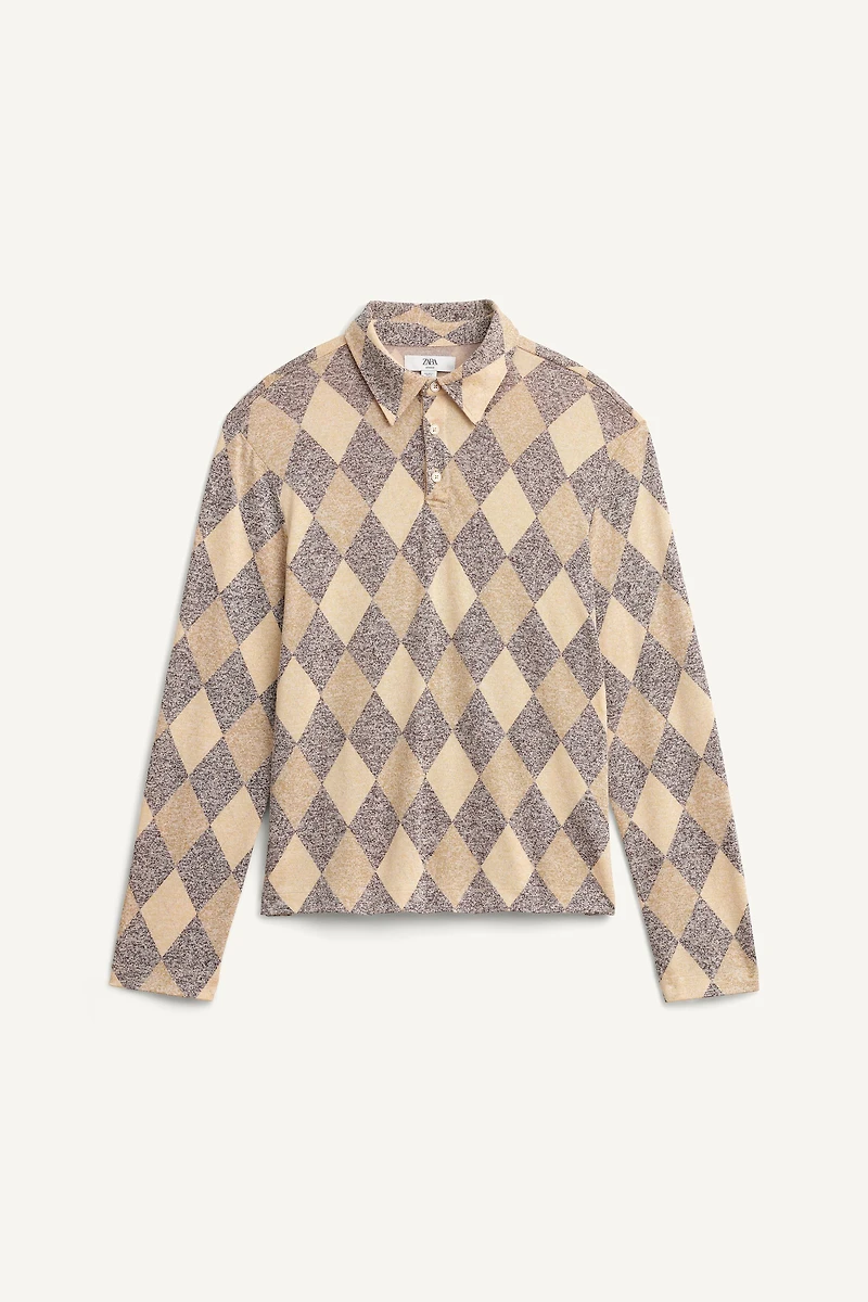 DIAMOND PATTERN LIMITED EDITION POLO SHIRT