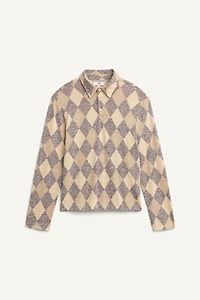 DIAMOND PATTERN LIMITED EDITION POLO SHIRT